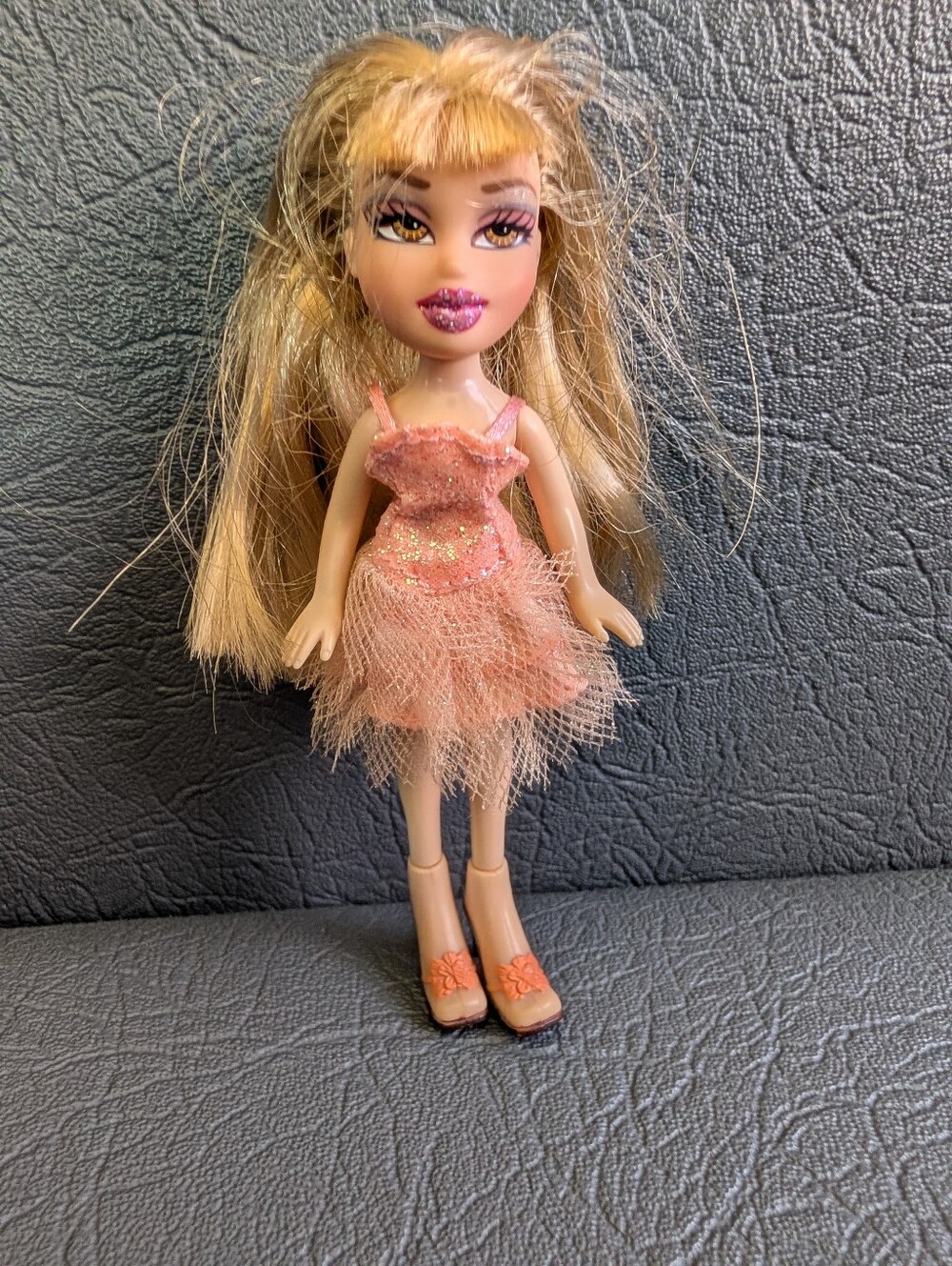 LIL BRATZ MINI 4" Girl Doll CLOE JADE FORMAL FUNK PEACH PROM DRESS HF